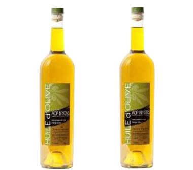 2 bouteilles d'huile olive AOP Nyons 75 cl