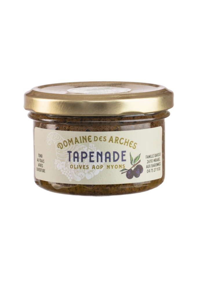 tapenade du domaine des arches près de nyons et vaison la romaine, en drôme provençale, dans les baronnies