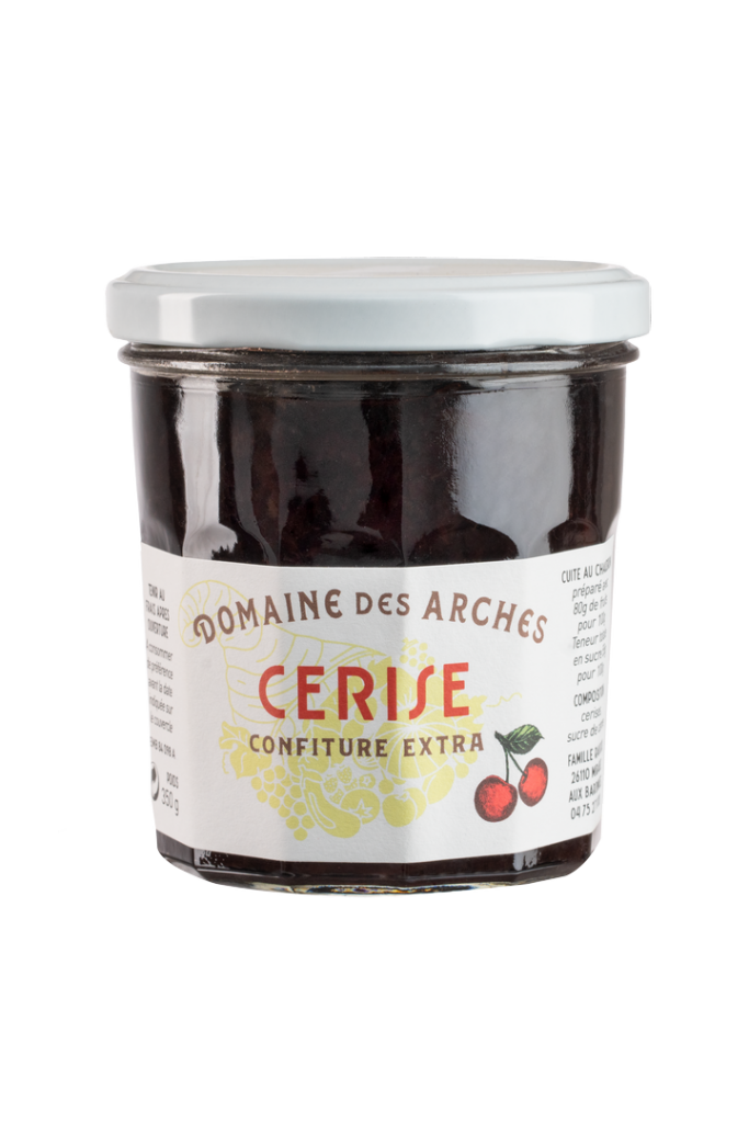 Produits locaux confiture de cerise producteur près du MontVentoux