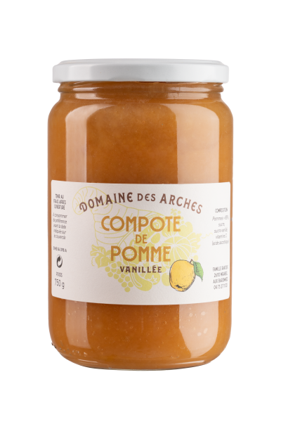 compote pomme vanille